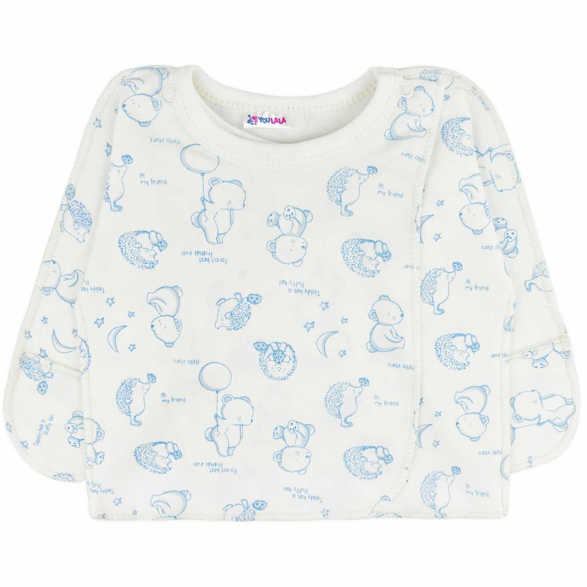 Распашонка на кнопке Друзья (беж)