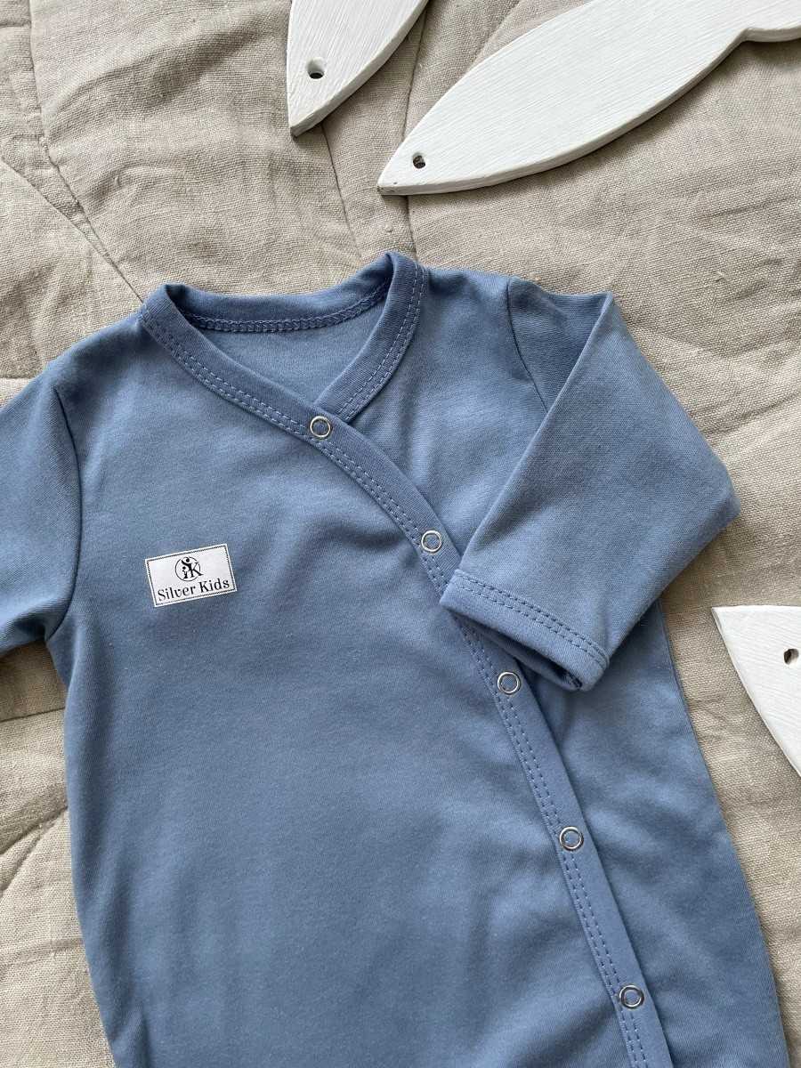 Комбинезон Нежность (серо-голубой)