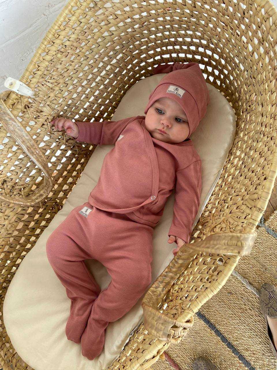 Комплект для новорождённых Карапуз (пудра)