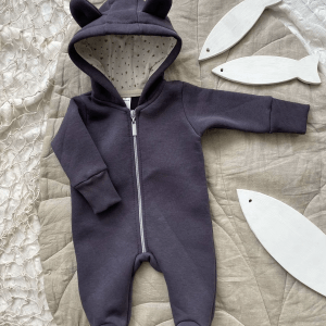 Утеплённый комбинезон Мишка (мокрый асфальт)