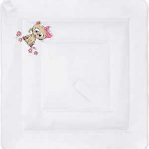 Летний конверт-одеяло на выписку Котик с бантиком