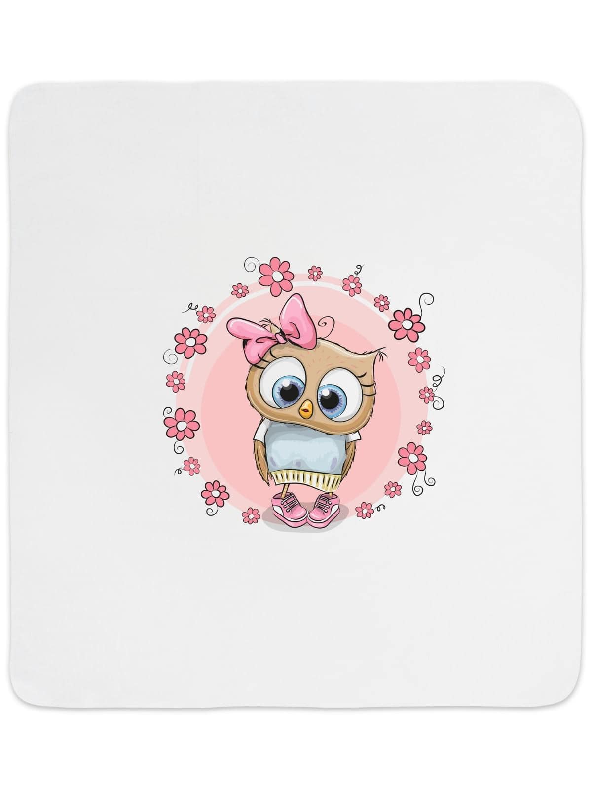 Трикотажный плед Совушка