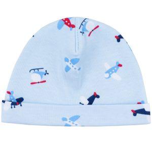 Шапочка для новорождённых с мягким отворотом р. 56-62 (Копировать)