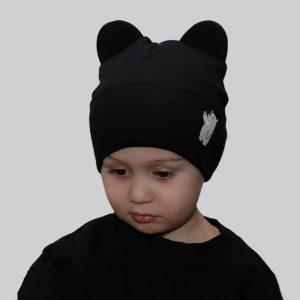 Детская трикотажная шапка Панда на девочку (Копировать)